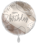 Preview: Folienballon - Happy Birthday, beiges Muster! - ø 43cm